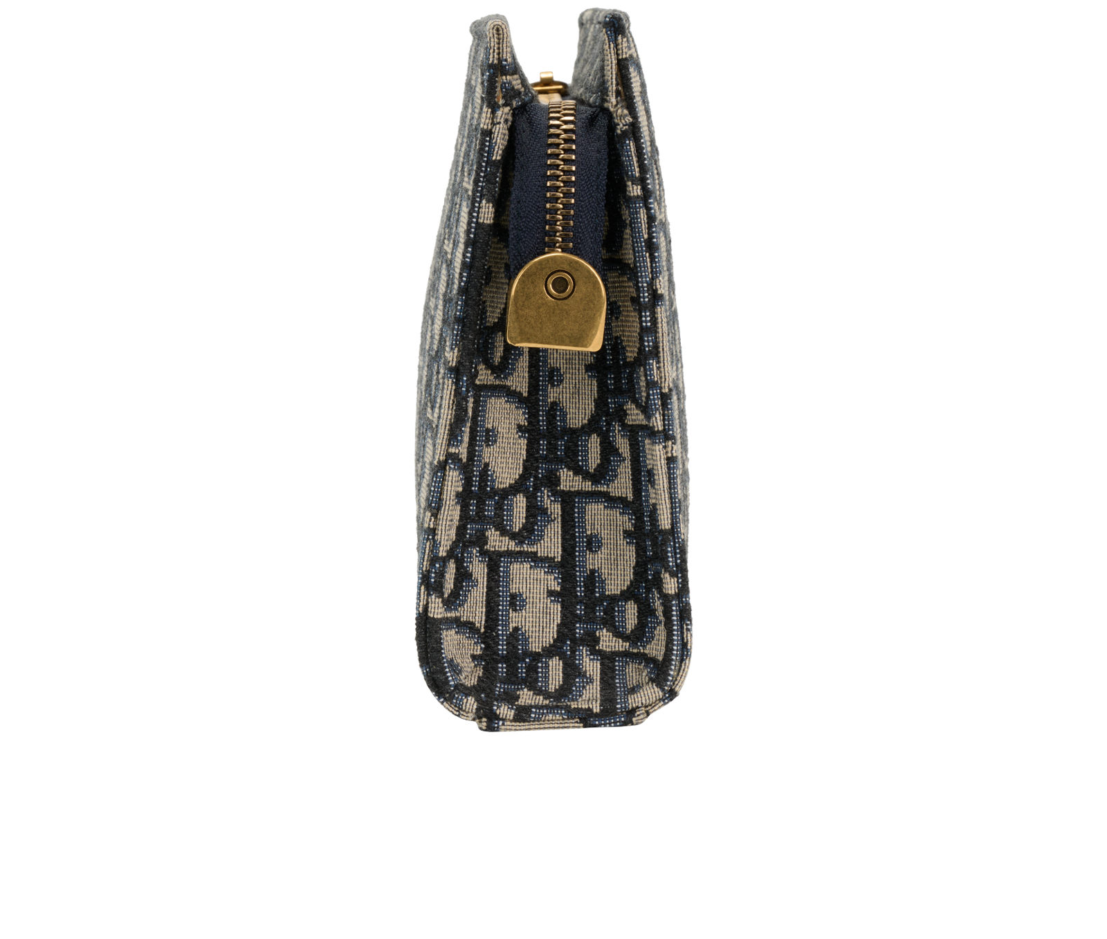 Christian Dior Oblique Pouch, &pound;450, Accessories, Blue, Canvas, Bottom view